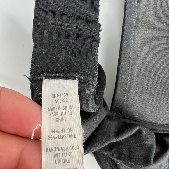 Aerie Real Sunnie Wireless Black Bra Relaxed Fit Lounge T-Shirt Bra Size 34C - Picture 5 of 5
